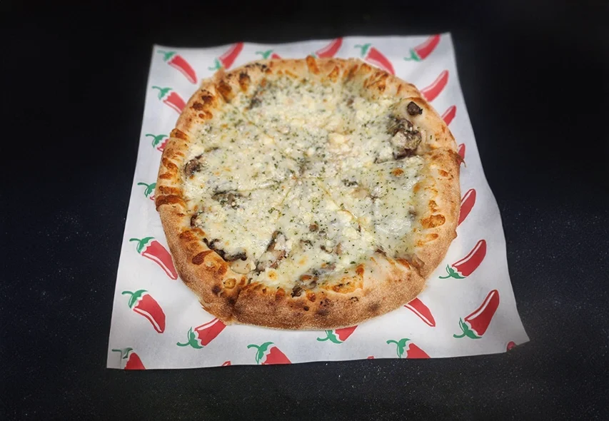 Wild mushroom pizza